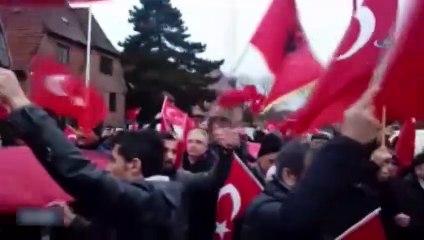 Kopenhag'ta Afrin operasyonuna destek mitingi