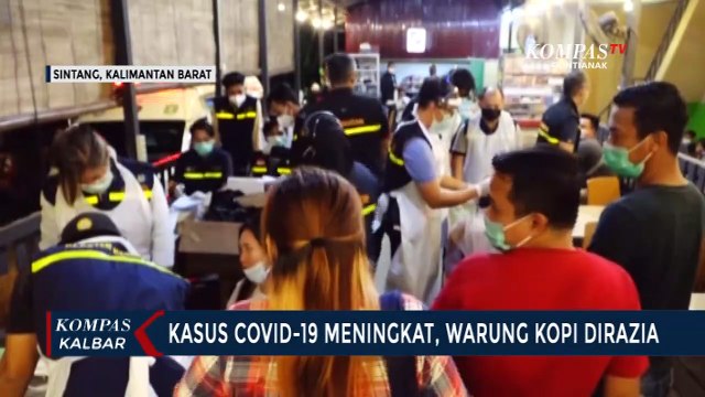 Angka Positif Covid-19 di Sintang Meningkat, Satgas Razia Prokes di Warkop