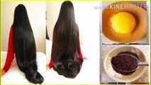 How To Grow Shiny And Silky Hair Faster With Egg And Coffee! The challenge of super fast hai growth!