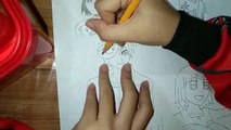 Hotarubi No Mori E - Gin & Hotaru Drawing