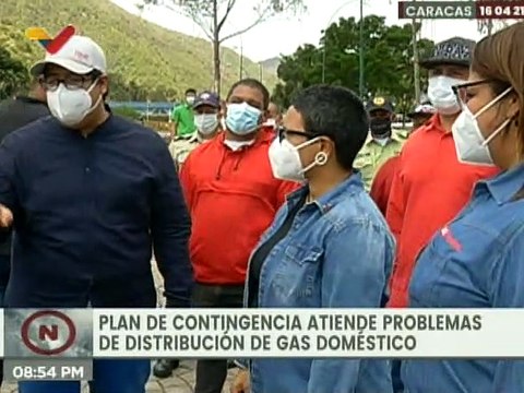 Plan de distribución de gas doméstico avanza en parroquias de Caracas