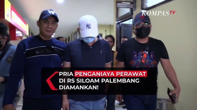 Detik-Detik Pelaku Penganiaya Perawat di RS Siloam Palembang Diamankan dari Kediamannya