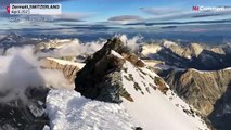 شاهد: مناظر تحبس الأنفاس خلال تجربة تسلق جبال ماترهورن السويسرية