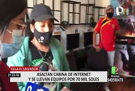 Delincuentes asaltan cabina de internet en VES y se llevan equipos valorizados en 70 mil soles