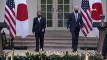 Son dakika haber! ABD Başkanı Joe Biden ve Japonya Başbakanı Suga Beyaz Saray'da bir araya geldi