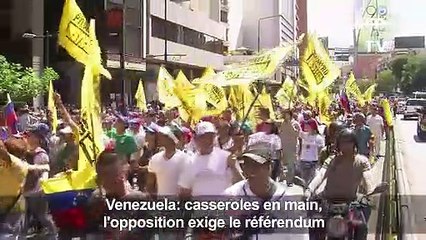 Venezuela: casseroles en main, l'opposition exige le référendum