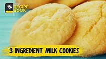 3 Ingredients Milk Cookies | Quick Cookie Recipe For Beginners | The Foodie