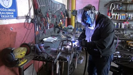 Forklift tamircisinin tasarımları Amerikalı motosikletçileri sıraya soktu