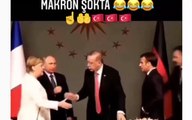 Başkan Erdoğan Macron’u şoka uğrattı! İşte o anlar