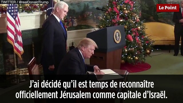Donald Trump reconnaît officiellement Jérusalem comme capitale d'Israël