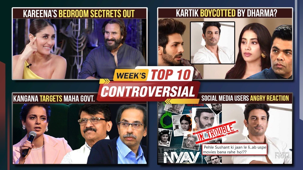 Kartik Banned From Dharma, Kangana's Meme On Maharashtra Lockdown, Rhea Trolled | Top 10 News