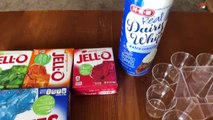 How To Make Jello | Multi Layered Jello Shots |  Sky Parfaits Jello Shots | Layered Jello Shots