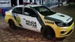 Corsa que havia sido roubado no Centro de Cascavel é recuperado pela Polícia Militar em estrada rural, próximo à PR-180