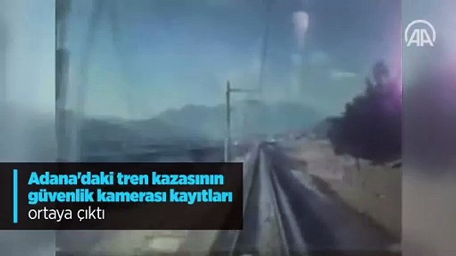 Adana'daki tren kazasının güvenlik kamerası kayıtları ortaya çıktı