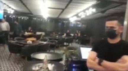 ATAŞEHİR'DE KAFEYE KORONAVİRÜS BASKINI