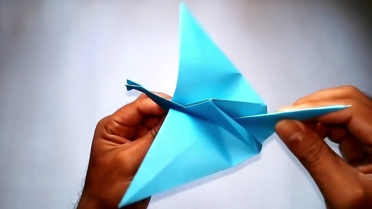 How To Make An Origami Flapping Bird - Easy Origami Intructions