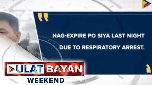 BUCOR: Trainee na nagpositibo sa COVID-19 at nagkaroon ng pneumonia, pumanaw na