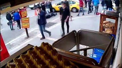 Taksiciye yol ortasında silahlı saldırı