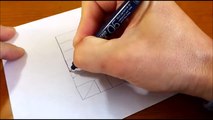 Very Easy!! How To Draw 3D Hole - Anamorphic Illusion - 3D Trick Art On Paper