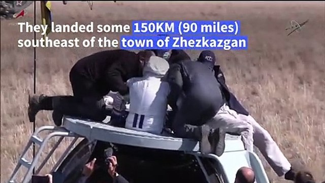 Two Russian cosmonauts, NASA astronaut return from ISS