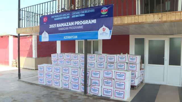 TDV'den Azerbaycan'da ihtiyaç sahibi ailelere gıda yardımı