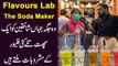 flavours lab, the soda maker , wo jaga jahan shaeqeen ko aik chatt taly kai flavours k mashroobat milty hain