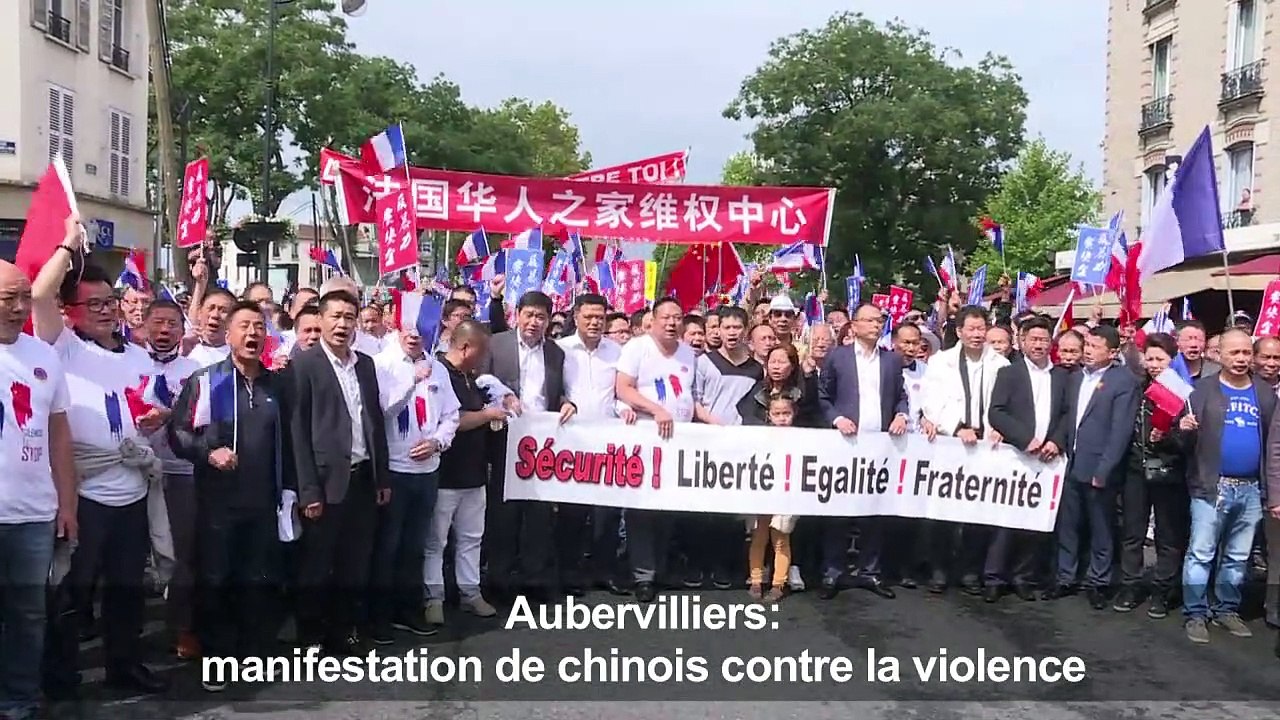 Aubervilliers: manifestation de chinois contre la violence