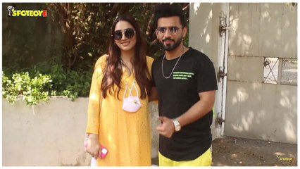 Rahul Vaidya Snapped With GF Disha Parmar At Grand Hyatt