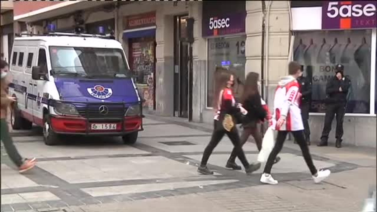 Sin incidentes en Bilbao en la previa de la final de Copa