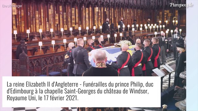 La reine Elizabeth aux obsèques : seule face au cercueil du prince Philip