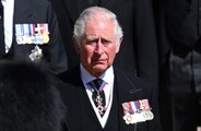 Prince Charles and Senior Royals looked sombre during Prince Philip's funeral procession