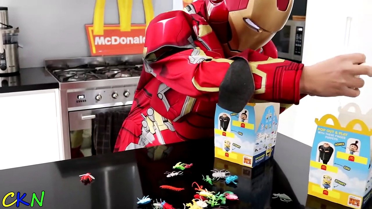 Mcdonalds Drive Thru Prank!! Batman Payback Time For Spiderman Ckn Toys