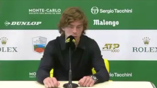 ATP - Rolex Monte-Carlo 2021 - Andrey Rublev : Stefanos Tsitsipas is definitely one of the top guys I play the most