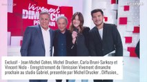 Vivement dimanche : Benjamin Castaldi et Carla Bruni-Sarkozy radieux face à Michel Drucker
