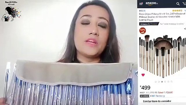 How To Use Makeup Brushes | Rozia 24Pcs Makeup Brush Set From Amazon | Worth Buying Or Not?