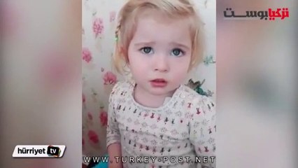 اجمل طفلة تركية  مع ترجمة كلامها