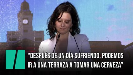 Ayuso dice que "se paga mucho" por vivir en Madrid pero que es "apasionante" porque "puedes ir a tomar una cerveza"