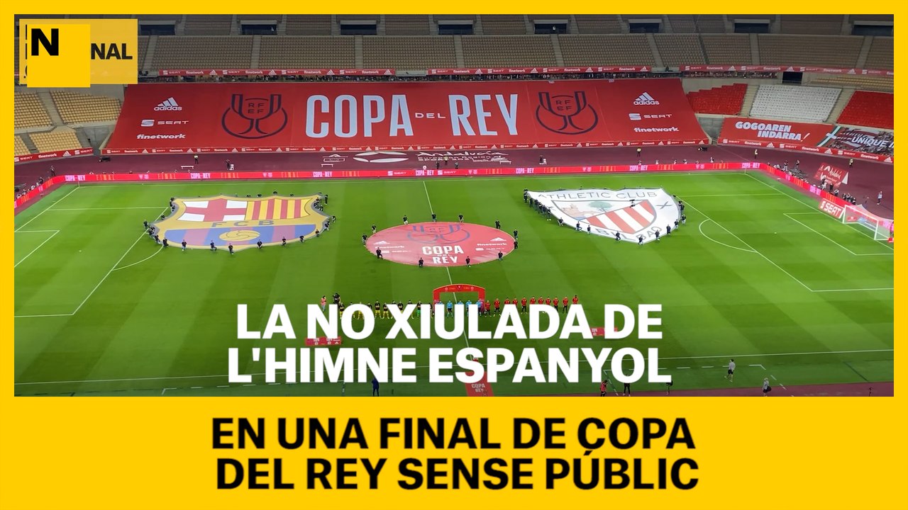 La no xiulada de l'himne espanyol, en una final...