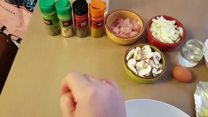 Quiche Aux Poulet Et Champignons