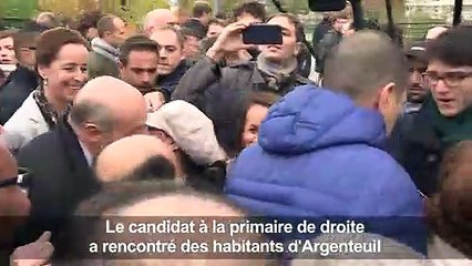 A Argenteuil, Juppé veut "écouter" et "répondre aux questions"