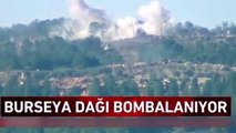 Burseya Dağı'nda beton kuleler bombalanıyor