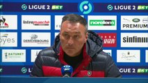 J33 Ligue 2 BKT : La réaction de F.Vandeputte après ESTAC Troyes 1-0 SMCaen