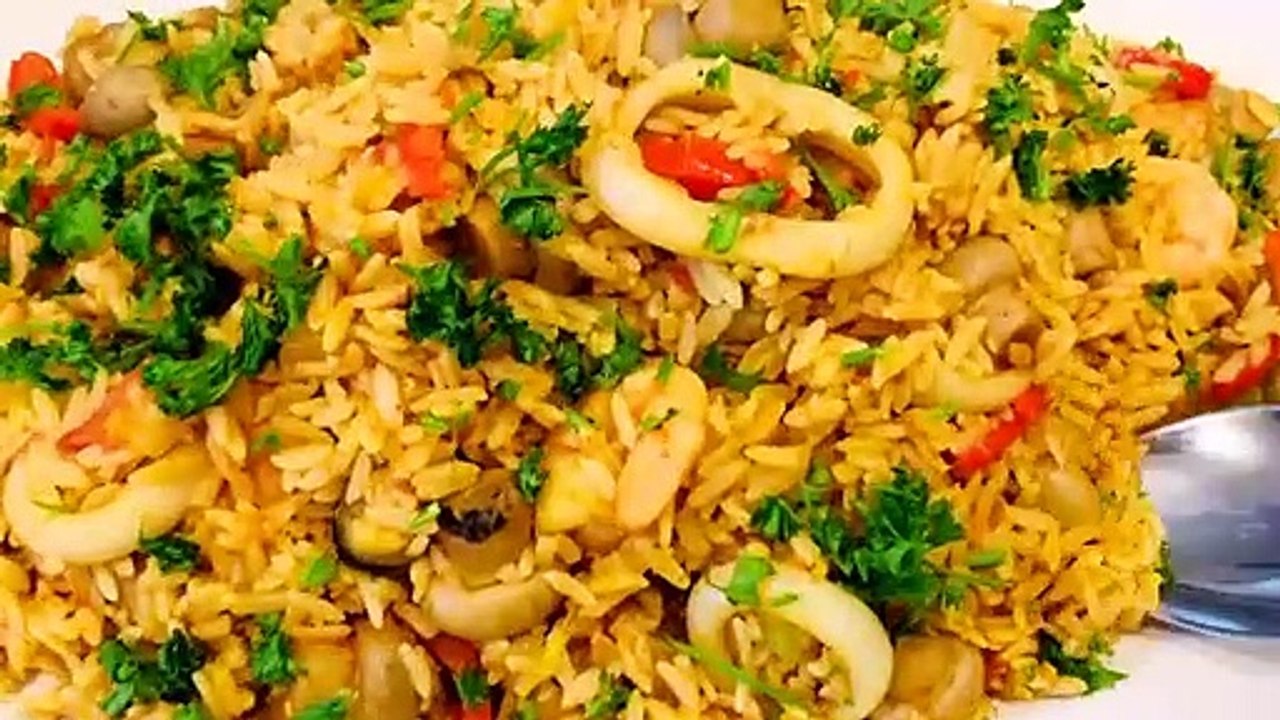 Riz Aux Fruits De Mer (Facile Et Rapide)