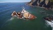 US Military News • US Coast Guard UAV Surveys Vessel that ran Aground of California USA - Apr 8 2020