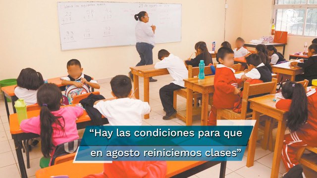 En agosto, todas las condiciones para reiniciar clases presenciales en todos los niveles: Sheinbaum