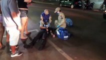 Somente no início da noite, três acidentes são registrados em Cascavel; Desta vez, motociclista fica ferido