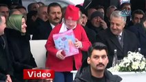 Down sendromlu küçük kızın Cumhurbaşkanı Erdoğan sevgisi