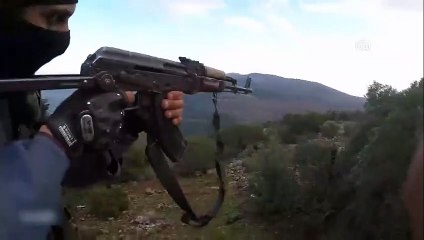 Mevzide çatışma anları saniye saniye kamerada