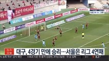 [프로축구] 대구, 4경기 만에 승리…서울은 리그 4연패