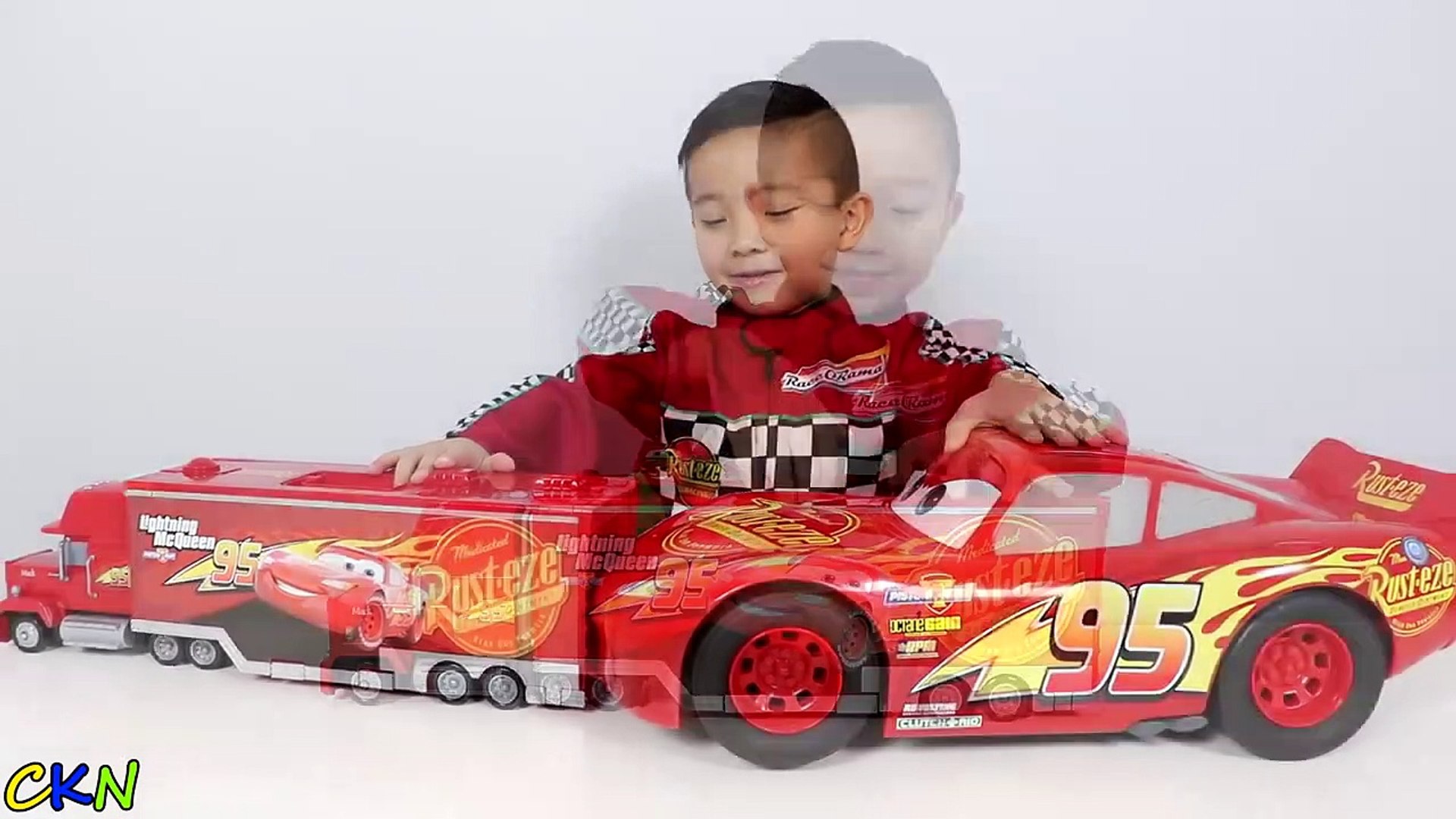 Cars Toys Surprise: Lightning McQueen, Fire Truck and Toy Vehicles